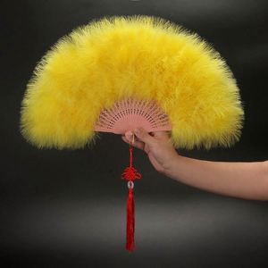 Éventail à plumes de style chinois pour la danse DJ, la décoration de fêtes et les cadeaux, fournitures de fête - Product Image 3