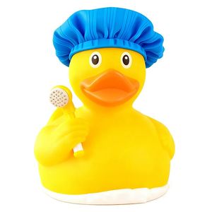 Pato de Goma de PVC Personalizado Promocional, Juguetes de Baño Impresos al por Mayor para Niños Pequeños, Pato de Goma Amarillo Cantante - Product Image 4