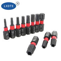 LXDTE Vente en gros – Jeu de tournevis à chocs à haute résistance avec embout hexagonal de 1/4 pouce, logo personnalisé, embouts de perçage à percussion antidérapants S2