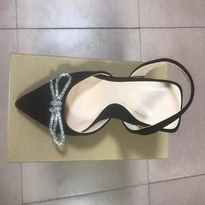 Zapatos de Tacón Alto con Lazo, Color Sólido, Moda, Estilo Sals 's Dew Baotou, Finos - Product Image 6