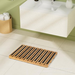 Alfombra de baño de bambú y madera, tapete para bañera, alfombra de baño antideslizante de madera maciza, transfronterizo - Product Image 2