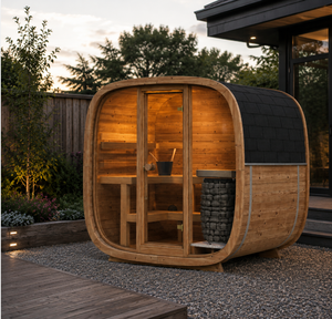 Sauna de vapor cuadrada de bajo consumo para mejorar la función inmunológica, sauna de madera maciza de fácil montaje para la recuperación de la fatiga muscular - Product Image 1