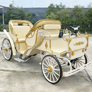 Carruaje Eléctrico Vintage Estilo Victoria de 4 Ruedas, Profesional, Ligero, Tamaño Personalizado para Bodas y Eventos - Product Image 2