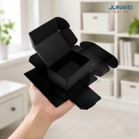 Boîtes d'expédition rigides en carton ondulé brun personnalisées avec logo imprimé, fermeture magnétique, poignée, revêtement UV, écologiques et recyclables