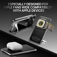 Power Bank Magnetik Aluminium Alloy 2026 yang Sedang Tren, 10000mAh 20W Kabel 15W Nirkabel dengan Layar LED untuk Perangkat Seluler