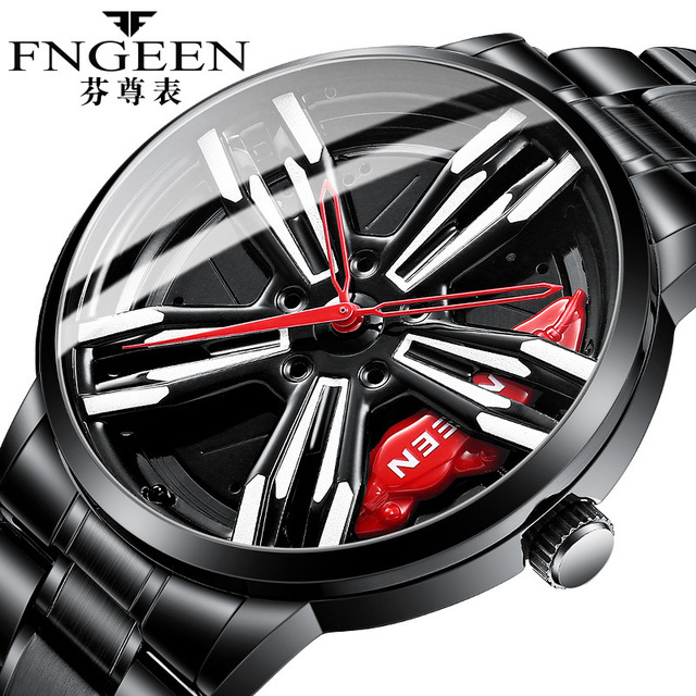 Wheel Watch Top Brand Watch for Men Rim Hub Luxury Trend Cool Sports Car Men Watches Steel Fashion Wristwatches for Men