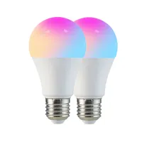 11W 2 Pack lampadine intelligenti WiFi Standard ue 16 milioni di colori lampada intelligente Alexa LED Lampen RGB lampadine a LED E27 E26 B22 E14 luce a LED