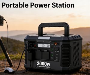 Station d'alimentation portable 300W-2400W, générateur solaire, système de stockage d'énergie, utilisation domestique et extérieure - Product Image 2