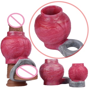 Juguete sexual de silicona: Bola anudada hueca para perros, set de masturbador masculino, anillo para pene grueso, juguete sexual para hombre. - Product Image 1