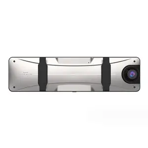 X13 10 inch màn hình cảm ứng dòng phương tiện truyền thông Xe DVR Dash Cam ống kính kép Xem phía sau gương Dashcam video lái xe ghi xe Dash máy ảnh