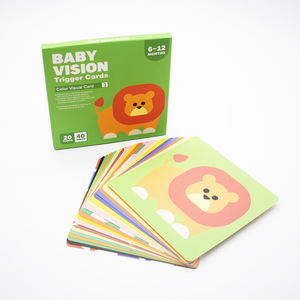 ハイコントラストベビーフラッシュカード赤ちゃんの視覚刺激カード赤ちゃんの認知のための黒と白のカード - Product Image 5