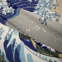 Tissu de fond de surf japonais Kanagawa Ins tissu mural suspendu tête de lit décoration tapisserie