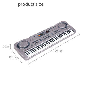 Teclado Electrónico Infantil Multifuncional <span class=keywords><strong>de</strong></span> 61 Teclas, Órgano Electrónico con Simulación <span class=keywords><strong>de</strong></span> Música <span class=keywords><strong>de</strong></span> Trigo, Regalo - Product Image 2