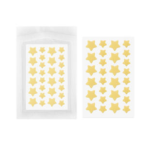 トップセラー 防水 通気性 ラテックスフリー コットン カラフル スター ニキビパッチ 低刺激性 強力接着 多枚入り - Product Image 4