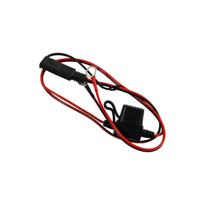 สายอะแดปเตอร์แบตเตอรี่ SAE แบบกันน้ำ <span class=keywords><strong>12V</strong></span> พร้อมฟิวส์ในตัว สำหรับการบำรุงรักษาแบตเตอรี่กลางแจ้ง - Product Image 2