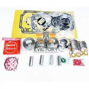 For YANMAR 4TNV94L 4TNV94 rebuild overhaul kit piston ring gasket bearing + valve guide + water oil pump