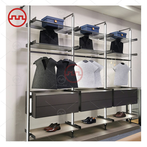 Placards de rangement en verre <span class=keywords><strong>ouvert</strong></span> personnalisables Design moderne Caractéristique étanche aux insectes pour <span class=keywords><strong>dressing</strong></span> de chambre à coucher - Product Image 2