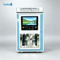 Distributeur d'eau RO en acier inoxydable avec écran publicitaire en option pour immeuble de bureaux