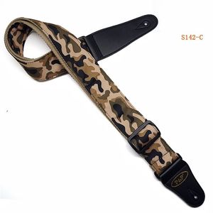 Preço de fábrica, cinto de ombro camuflado de algodão ajustável para guitarra elétrica, peças para guitarra elétrica acústica - Product Image 4