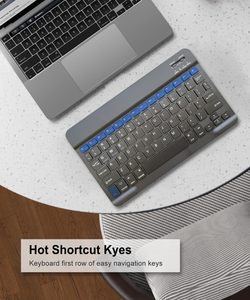 Draagbare Mini Draadloze Toetsenbord Oplaadbare Bluetooth Toetsenbord Voor Apple Ipad Iphone Samsung Tablet Telefoon Smartphone - Product Image 3