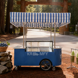 Kiosque à sucettes glacées 2025, chariot de vente ambulante, camion de nourriture mobile pour le petit-déjeuner et les collations, remorque à 3 roues - Product Image 6