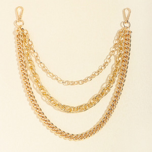 โซ่คาดเอวสำหรับผู้หญิง โซ่โลหะหลายชั้น สไตล์พังก์ ฮิปฮอป เครื่องประดับแฟชั่น สีเงิน สีทอง สวมใส่ได้ทุกวัน - Product Image 2