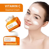 Crème hydratante pour le visage à l'acide hyaluronique, à la niacinamide, au curcuma et à la vitamine C, vegan, biologique, sans cruauté, à la marque privée