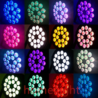 Lumières PAR LED 18*18w, lumières PAR fines, 18/24/54, DJ, club, fête, discothèque, lumières de scène pour l'église