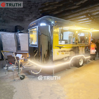 Remorque alimentaire personnalisée Truth 4m entièrement équipée Camion à café en état neuf des États-Unis avec équipement de cuisine complet