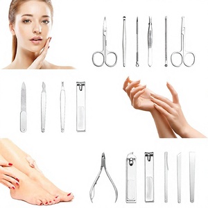 DANTRIC IMPLANTS Professional Stainless Steel Classic Nail <b>Kit</b> for <b>Manicure</b> Includes 5-in-1 Nail Clipper & Accessories - Product Image 4