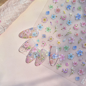 Productos de Belleza para Uñas al por Mayor Personalizados, Pegatinas 3D/5D para Uñas, Pegatinas Adhesivas en Relieve para DIY, Accesorios - Product Image 1