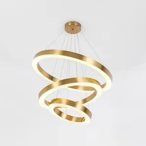 Acryl kreis im Euro-Stil runde hängende goldene zeitgenössische Esszimmer führte Pendel leuchte