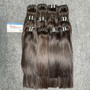 Descuento de Año Nuevo 100% Extensiones de cabello humano virgen Remy vietnamita Paquetes de cabello de trama recta de hueso negro Listo para enviar - Product Image 5