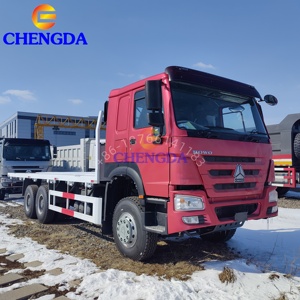 Camion à plateau robuste utilisé HOWO 380HP 6x4 10 roues LHD/RHD Euro 2 3 4 5 20 25 tonnes de seconde main camions à caisse plate à vendre - Product Image 2