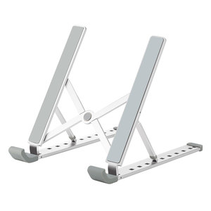 Support de moniteur de jeu métallique en aluminium argenté Sibolan Support universel pour tablette PC avec coussin de refroidissement certifié ROHS - Product Image 2
