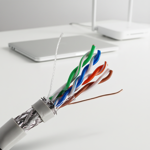 Cavo di Rete Cat6A STP Schermato in Rame Nudo Solido 1000ft/305m 23AWG per Esterni, Prodotto in Cina - Product Image 1