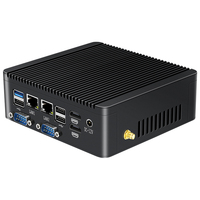 Mini PC Industrial sin Ventilador Intel Celeron J4125 N4000 J5005 4 Puertos Seriales 2 HDMI 8 USB Ranura SIM 4G WiFi TPM2.0 LVDS GPIO