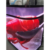 Pantalla LED Curva Flexible para Barra de Bar P2.5/P3, Personalizable, Resolución 8K, IP54 Impermeable, Pantalla para Recepción, Barra de Bar para Cafetería