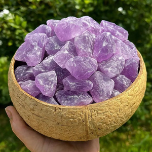 Batu Amethyst Mentah Alami, Kristal Amethyst, Batu Diffuser Aromaterapi, Ornamen Kristal, Batu Dekoratif, Grosir - Product Image 2