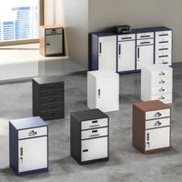 Armoire à dossiers en acier à 4 tiroirs, style moderne, design simple, pour la maison, le bureau, l'atelier, la chambre à coucher, la salle de sport, l'hôpital, le supermarché