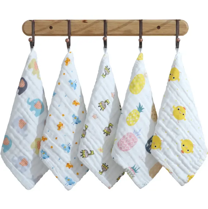 100% coton bébé lingettes sueur serviette bave serviettes