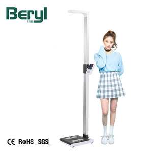 Báscula ultrasónica de <span class=keywords><strong>peso</strong></span> y altura para monedas corporales, máquina de medición de báscula de <span class=keywords><strong>peso</strong></span> de altura humana con impresora - Product Image 1