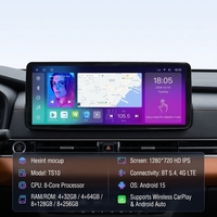 KZS Reproductor Portátil Android 15 de 12.3 Pulgadas con Amplificador DSP, OBD2, Carplay Inalámbrico, GPS y Navegación para Mitsubishi