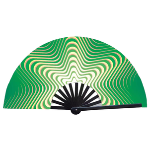 Traditional 33cm Bamboo Hand Fans Custom Logo CMYK Printed Corporate <strong>History</strong> Company <strong>Timeline</strong> Festival Music Business Gift - Product Image 3