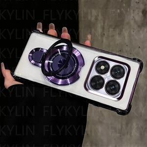 Coque de téléphone pour Xiaomi <span class=keywords><strong>Poco</strong></span> X7 X6 F7 <span class=keywords><strong>Pro</strong></span> M6 F6 X5 <span class=keywords><strong>X3</strong></span> <span class=keywords><strong>POCO</strong></span> C65 C75 support magnétique support placage Silicone clair antichoc couverture - Product Image 5