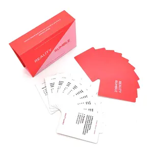 Özelleştirilmiş yetişkin soru kart oyunu oynarken aile özel kart oyunu üreticileri baskı hizmetleri