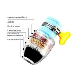 Medical Stone Coconut Charcoal Nozzle Faucet 6-Layer Water Filter Tap Purifier Kitchen <b>Accessory</b> Mixer <b>Drinkware</b> <b>Accessories</b> - Product Image 3