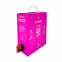 Distributeur vertical de sacs aseptiques BIB en plastique personnalisés de 5L, 10L, 20L pour eau, huile, sirop, jus, liquides avec valve à huile