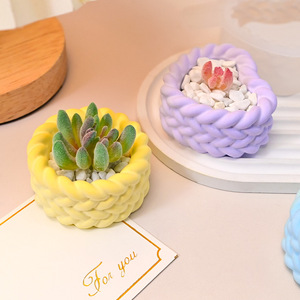 Khuôn silicon làm nến thơm hình xoắn ốc bằng xi măng thạch cao, thích hợp làm chậu hoa tròn, hộp đựng đồ trang trí nhà cửa - Product Image 4