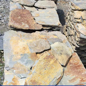 Pierres drapeaux de <span class=keywords><strong>couleur</strong></span> rouillée naturelle, carreaux de pavage d'aménagement extérieur, petits carreaux, grands carreaux, dalles - Product Image 4
